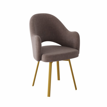 Комплект Стул КЛЕО сиденье NEW, Каркас ФАНТОМ разборный металл Золото