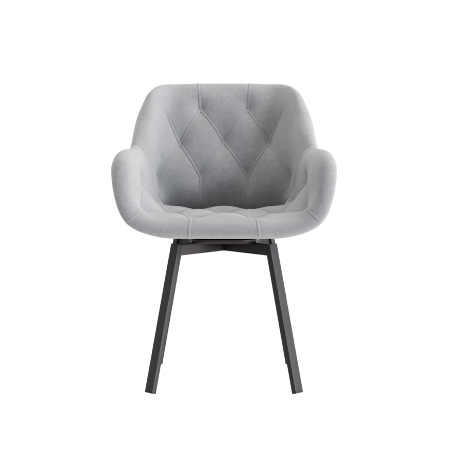 Комплект Стул ЧЕЛСИ универсальный, Каркас для стула РИЛЛИ поворотный разборный металл Черный мм