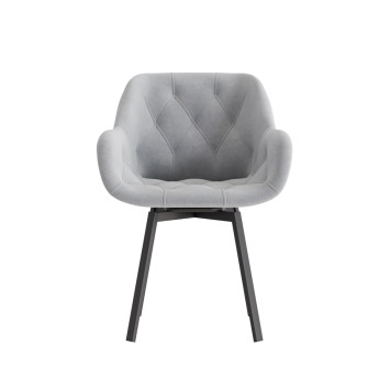 Комплект Стул ЧЕЛСИ универсальный, Каркас для стула РИЛЛИ поворотный разборный металл Черный мм