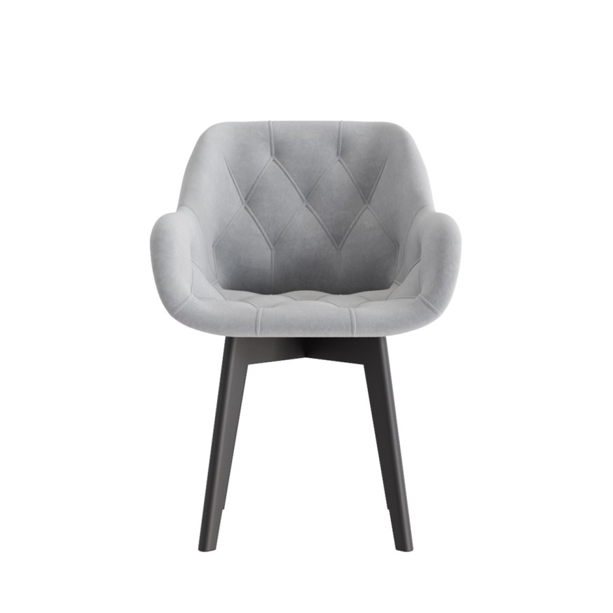 Комплект Стул ЧЕЛСИ универсальный, КАРКАС КОМПАКТ МАССИВ Черный