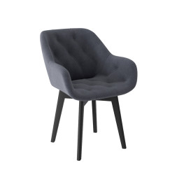 Комплект Стул ЧЕЛСИ универсальный, КАРКАС КОМПАКТ МАССИВ Черный