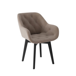 Комплект Стул ЧЕЛСИ универсальный, КАРКАС КОМПАКТ МАССИВ Черный