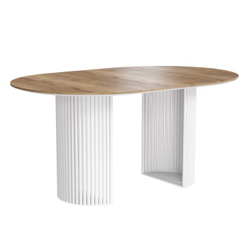 Комплект Стол ВИЛАР EGGER D-1050(+600) 10 мм ОПОРА ВИЛАР Белый м