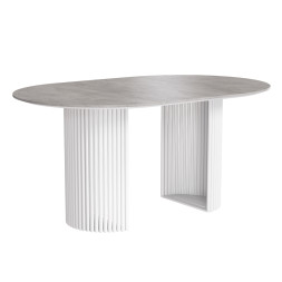 Комплект Стол ВИЛАР EGGER D-1050(+600) 10 мм ОПОРА ВИЛАР Белый м