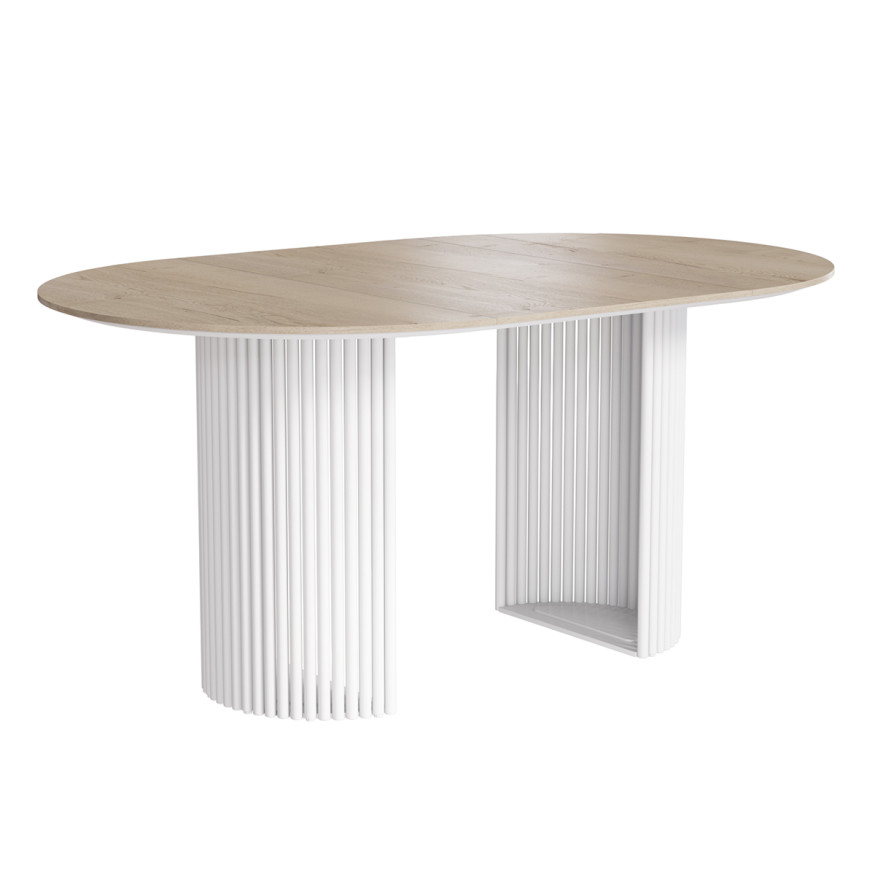 Комплект Стол ВИЛАР EGGER D-1050(+600) 10 мм ОПОРА ВИЛАР Белый м