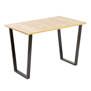 Комплект Стол БРИК 04 HPL 1100*700 ОПОРА (А1,4) Черный Матовый м