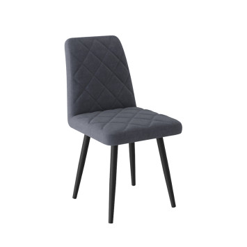 Комплект Стул АРИОН (ромб) сиденье, КАРКАС СТЕЛС Черный матовый М