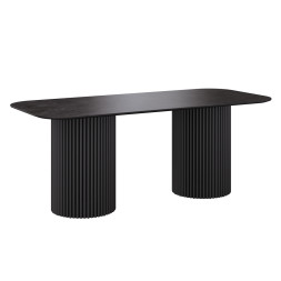 Комплект Стол ИДРИС Керамика 2000*900 Опора ИДРИС Черный матовый м