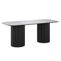 Комплект Стол ИДРИС Керамика 2000*900 Опора ИДРИС Черный матовый м