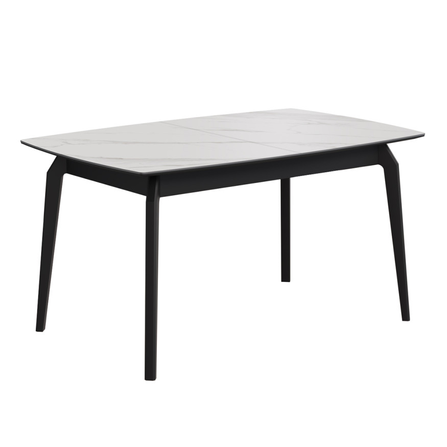 Комплект Стол КАЙНЕН Керамика 1400(+380)*900 Комплект ножек для стола ЭНЦО/КАЙНЕН Черный