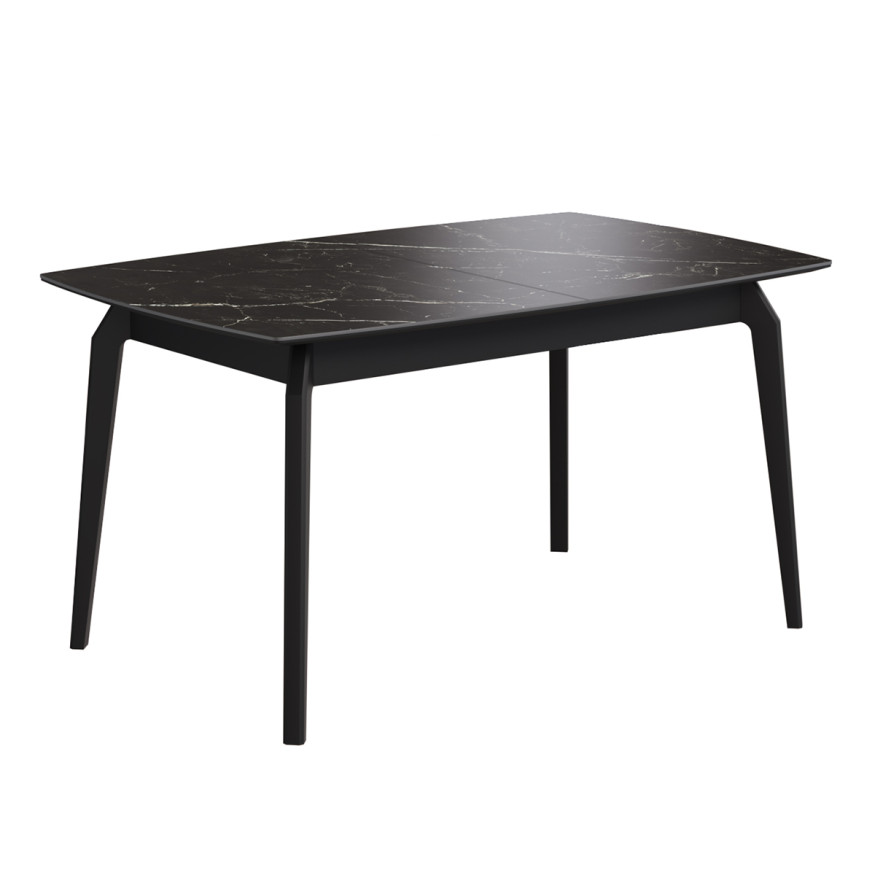 Комплект Стол КАЙНЕН Керамика 1400(+380)*900 Комплект ножек для стола ЭНЦО/КАЙНЕН Черный