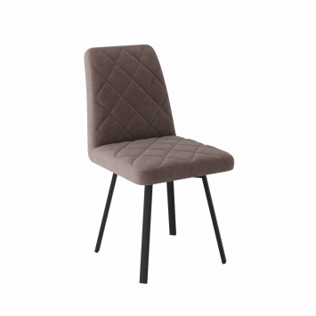 Комплект Стул АРИОН (ромб) сиденье, КАРКАС ФАНТОМ разборный Черный Матовый М