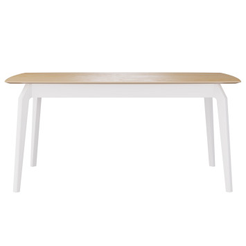 Комплект Стол ЭВАНС-2 1600*930 Массив Комплект ножек для стола ЭНЦО Белый