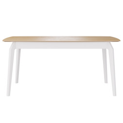 Комплект Стол ЭВАНС-2 1600*930 Массив Комплект ножек для стола ЭНЦО Белый