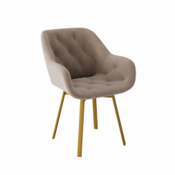 Комплект Стул ЧЕЛСИ универсальный, Каркас РИЛЛИ поворотный разборный металл Золото