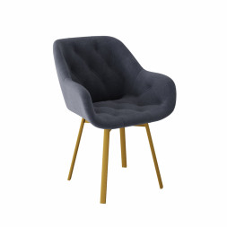 Комплект Стул ЧЕЛСИ универсальный, Каркас РИЛЛИ поворотный разборный металл Золото