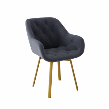 Комплект Стул ЧЕЛСИ универсальный, Каркас РИЛЛИ поворотный разборный металл Золото