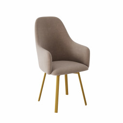 Комплект Стул ДЭГНИ сиденье, КАРКАС ФАНТОМ Золото