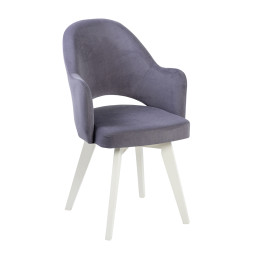 Комплект Стул КЛЕО сиденье NEW, КАРКАС СТАНДАРТ МАССИВ Белый