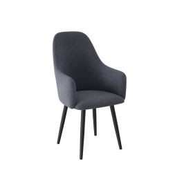 Комплект Стул ДЭГНИ сиденье, КАРКАС СТЕЛС Черный матовый М