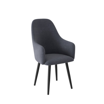 Комплект Стул ДЭГНИ сиденье, КАРКАС СТЕЛС Черный матовый М