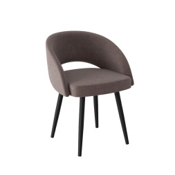 Комплект Стул МИРЕЛЛА сиденье, КАРКАС СТЕЛС Черный матовый М