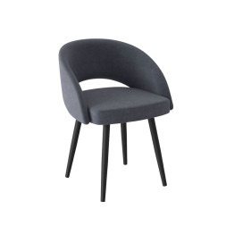 Комплект Стул МИРЕЛЛА сиденье, КАРКАС СТЕЛС Черный матовый М