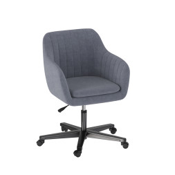 Комплект Полукресло ТРЕВИС XL, Опора Офисная колесная Черн МАТ