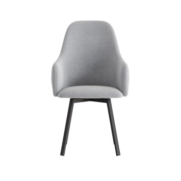 Комплект Стул ДЭГНИ сиденье, Каркас для стула РИЛЛИ поворотный разборный металл Черный матовый м