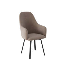 Комплект Стул ДЭГНИ сиденье, Каркас РИЛЛИ поворотный разборный металл Черный матовый М