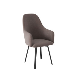 Комплект Стул ДЭГНИ сиденье, Каркас РИЛЛИ поворотный разборный металл Черный матовый М