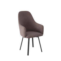 Комплект Стул ДЭГНИ сиденье, Каркас РИЛЛИ поворотный разборный металл Черный матовый М