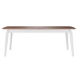 Комплект Стол ЭВАНС-1 2000*1100 Массив Комплект ножек для стола ЭНЦО Белый