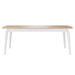 Комплект Стол ЭВАНС-1 2000*1100 Массив Комплект ножек для стола ЭНЦО Белый