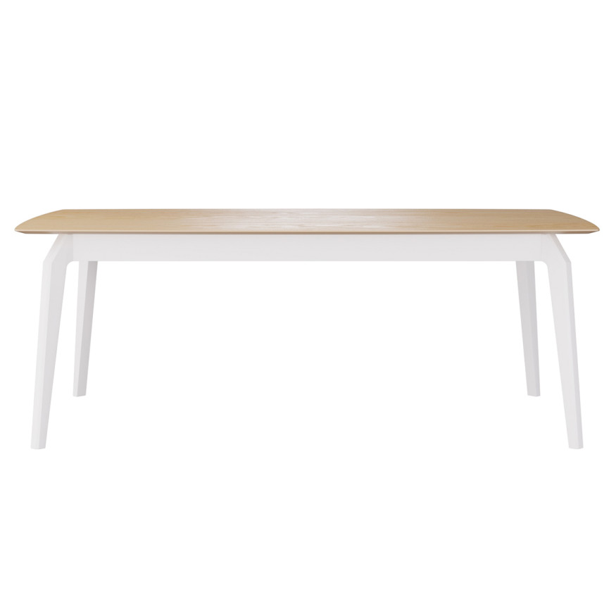 Комплект Стол ЭВАНС-1 2000*1100 Массив Комплект ножек для стола ЭНЦО Белый