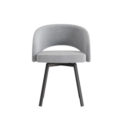 Комплект Стул МИРЕЛЛА сиденье, Каркас РИЛЛИ поворотный разборный металл Черный матовый м