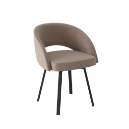 Комплект Стул МИРЕЛЛА сиденье, Каркас РИЛЛИ поворотный разборный металл Черный матовый м