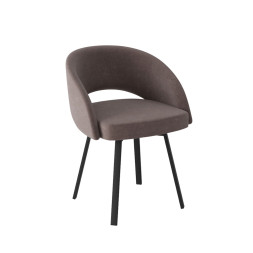 Комплект Стул МИРЕЛЛА сиденье, Каркас РИЛЛИ поворотный разборный металл Черный матовый м