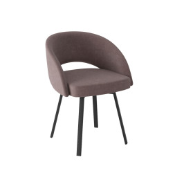 Комплект Стул МИРЕЛЛА сиденье, Каркас РИЛЛИ поворотный разборный металл Черный матовый м