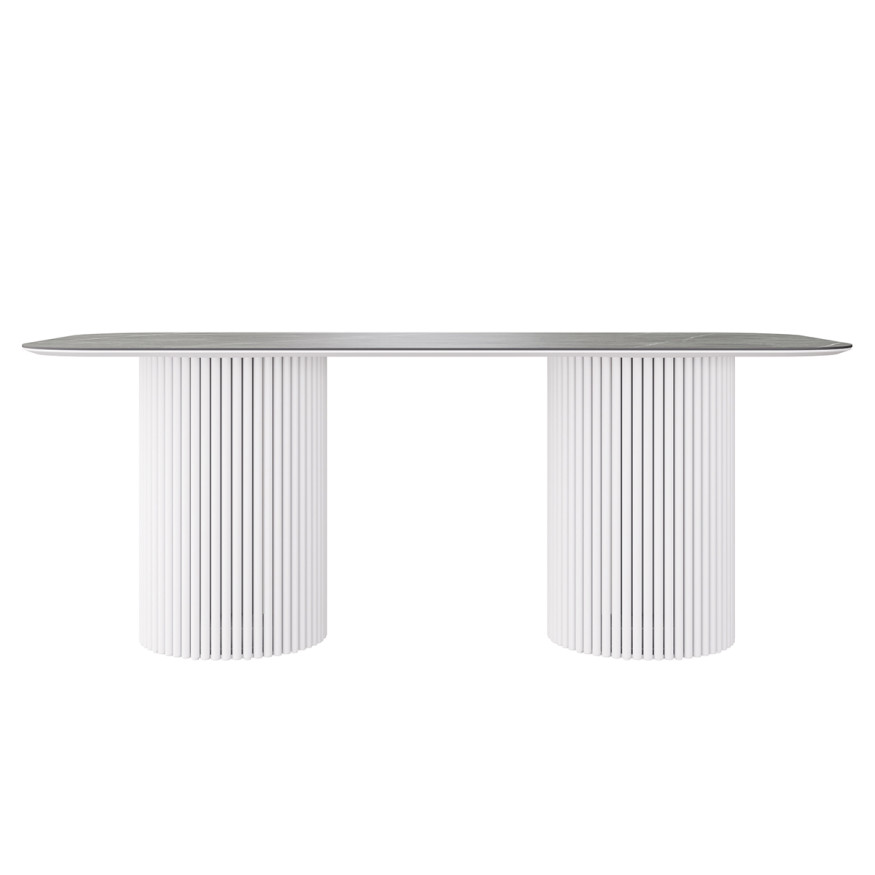 Комплект Стол ИДРИС Керамика 2000*900 Опора ИДРИС Белый м