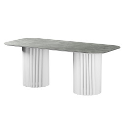 Комплект Стол ИДРИС Керамика 2000*900 Опора ИДРИС Белый м