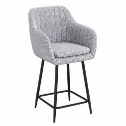 Комплект Стул ТРЕВИС XL, Каркас полубарный МИДЛ ИЗИ Черный матовый м
